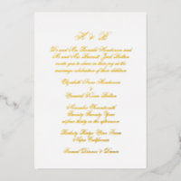 Calligrafie Monogram goud en witte officiële bruil