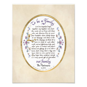 Calligrafie om een familienaam te zijn foto afdruk