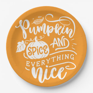 Calligrafie Pumpkin Spice en Alles-Nice hout Papieren Bordje
