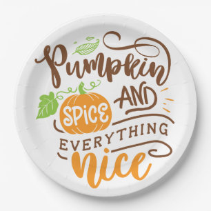 Calligrafie Pumpkin Spice en Alles-Nice hout Papieren Bordje