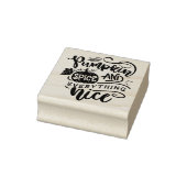 Calligrafie Pumpkin Spice en alles Nice Rubberstempel (Stempel)