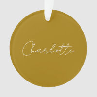 Calligrafie Script Gouden Kleur Eigen naam Bewerke