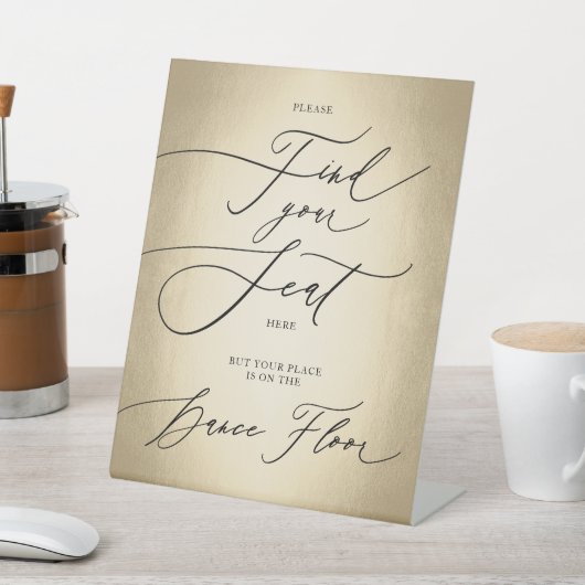 Calligrafie-script Je zetelhuwelijk vinden Reclamebord Met Voetstuk (Insitu)