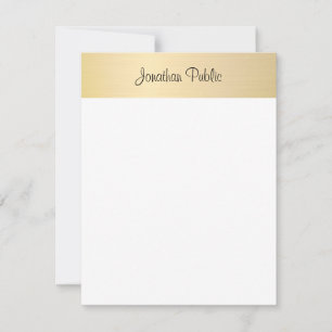 Calligrafie Script Naam Goud Wit Sjabloon Chic