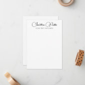 Calligrafie Script Naam Moderne Sjabloon Verticaal (Voorkant / Achterkant in situ)