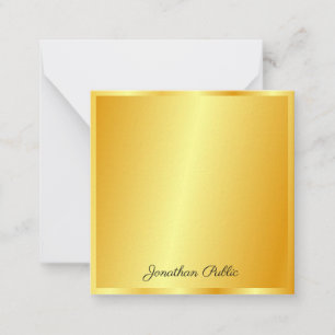 Calligrafie Script Naam Sjabloon Trendy Gold Look