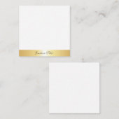 Calligrafie Script Tekst Naam Gouden Sjabloon (Voorkant / Achterkant)