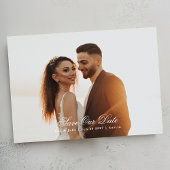 Calligrafie Sla de Datum foto op Save The Date