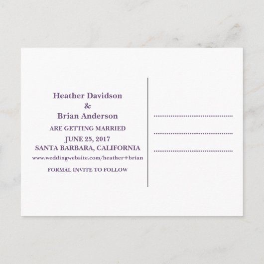 Calligrafie Sparen het Briefkaart van de Datum, Pa (Achterkant)