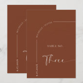 Calligrafie Tafel | Trouwtafel Kaarten (Voorkant / Achterkant)