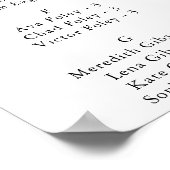 Calligrafie Tropische alfabetische zeegrafiek Poster (Hoek)