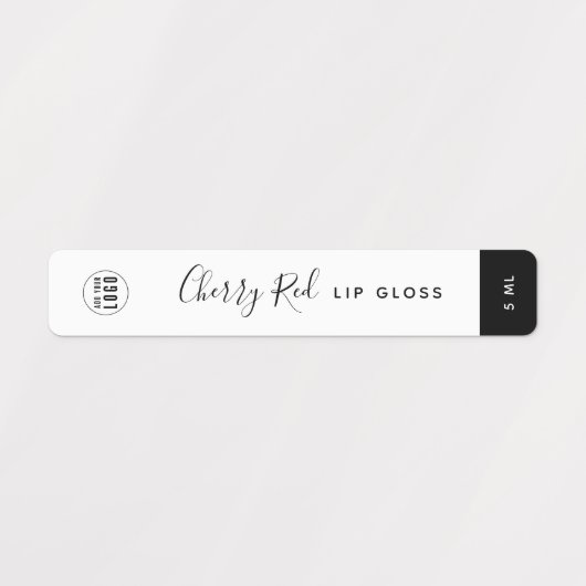 Calligrafie Uitbewerkbare kleuren Contrast Product Labels (Design 1)