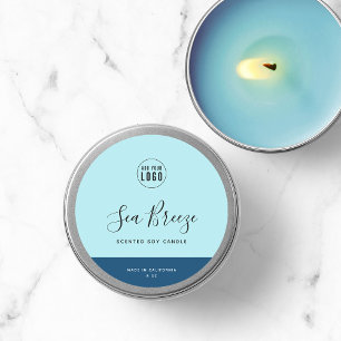 Calligrafie Uitbewerkbare kleuren Contrast Product Ronde Sticker