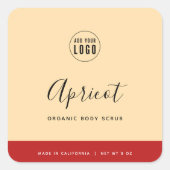 Calligrafie Uitbewerkbare kleuren Contrast Product Vierkante Sticker (Voorkant)