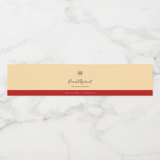 Calligrafie Uitbewerkbare kleuren Contrast Product Waterfles Etiket (Enkel label)