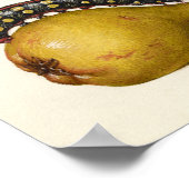 Calligrafie van gelakt initiaal pereninsect poster (Hoek)