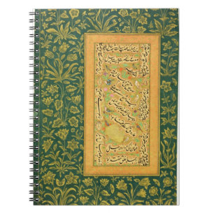 Calligrafie van Mir Ali van Herat, met een Mughal- Notitieboek