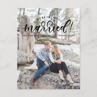 Calligrafie We worden getrouwd met Save the Date