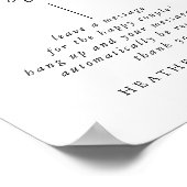 Calligrafie Weddenschap telefoonboek Poster (Hoek)