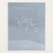 Calligrafie Wedding Plans Dusty Blue ID771 Planner (Voorkant)