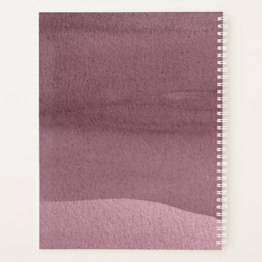 Calligrafie Wedding Plans Mauve ID771 Planner (Achterkant)