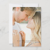 Calligrafie Wedding Save the Date Card Aankondiging (Achterkant)