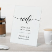 Calligrafie-WiFi-wachtwoordnetwerk Reclamebord Met Voetstuk (Insitu)