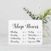 Calligrafie Winkelen Open Honden Welkomstvenster O (Staand voorkant)