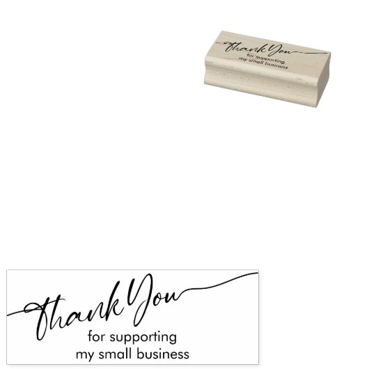 Calligrafiecartrificatie Dank u Rubberstempel (Gestempeld)