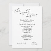 Calligrafieminimaliserende bruiloft kaart (Voorkant)