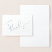 Calligrafiescript Dankuwel Noteer Silver Folie Kaarten (Display)
