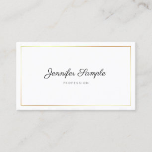 Calligrafiescript elegant gewoon modern design visitekaartje
