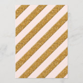 Calligrafiescript Forever in Love Gold Glitter Menu (Achterkant)