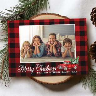 Calligrafiescript Foto Buffalo Pset Red Truck Kaart