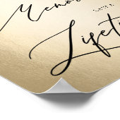 Calligrafiescript het Hangover only Wedding Sign Poster (Hoek)