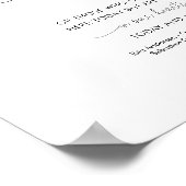 Calligrafiescript in Loving Memory Wedding Sign Poster (Hoek)