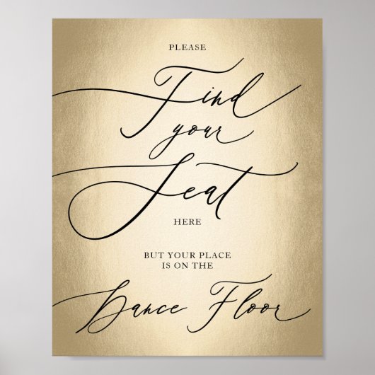 Calligrafiescript Vind Uw Teken van de Band van de Poster (Voorkant)