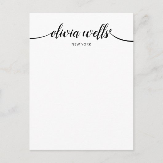 Calligrafietypopografie Briefkaart (Voorkant)