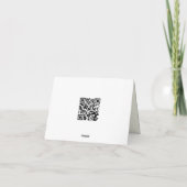 Calligrafisch Bedankt Opmerking Kaart (Achterkant)