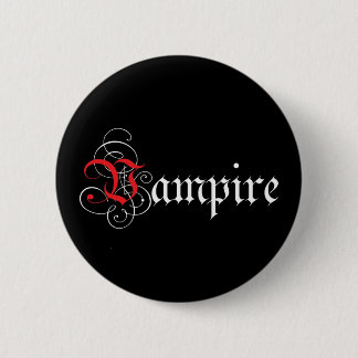 Calligrafisch Vampier Ronde Button 5,7 Cm