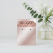 Calligrafische kunst moderne verouderingskaart visitekaartje (Staand voorkant)