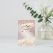 Calligrafische kunst Veroorzaagde logo toevoegen Visitekaartje (Staand voorkant)