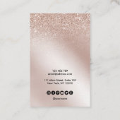 Calligrafische kunst Veroorzaagde logo toevoegen Visitekaartje (Achterkant)