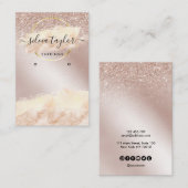 Calligrafische kunst Veroorzaagde logo toevoegen Visitekaartje (Voorkant / Achterkant)