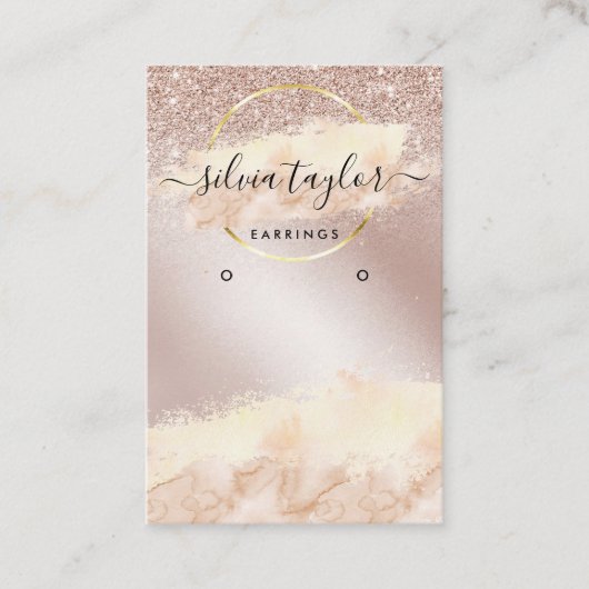 Calligrafische kunst Veroorzaagde logo toevoegen Visitekaartje (Voorkant)