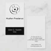 Calligrafische vulpen visitekaartje (Voorkant / Achterkant)