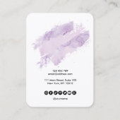 Calligraphie art Boucles d'oreilles carte d'affich (Dos)