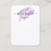 Calligraphie art Boucles d'oreilles carte d'affich (Devant)