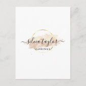 Calligraphie art Écouter carte d'affichage (Devant)