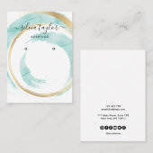 Calligraphie art Écouter carte d'affichage (Devant / Derrière)